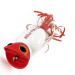   Fred Arbogast Hula Popper, 1/2oz Red/White fishing lure #16720