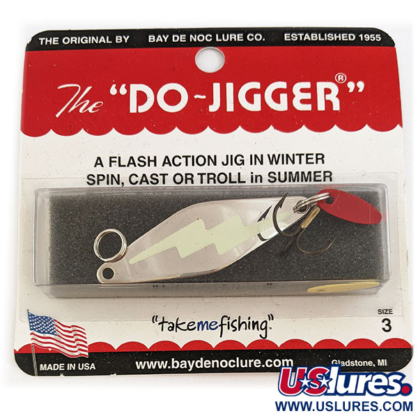   Bay de Noc Do-Jigger UV, 1/3oz Nickel fishing spoon #17836