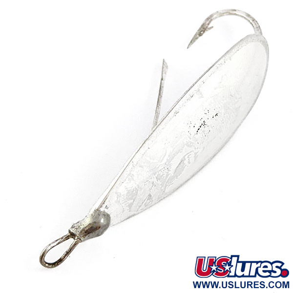 Vintage Незацепляйка Johnson Silver Minnow, 1/3oz Silver fishing spoon  #16745