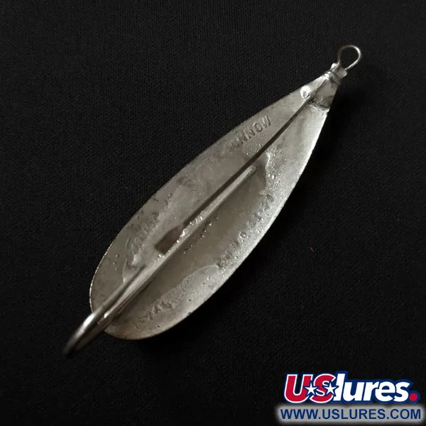 Vintage    Johnson Silver Minnow, 2/5oz Silver fishing spoon #16748