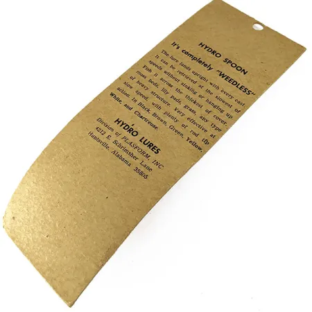 Hydro Lures Hydro Spoon, 2/5oz Green/black fishing spoon #16752