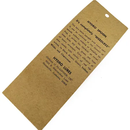 Hydro Lures Hydro Spoon, 1/2oz Green/white fishing lure #16753