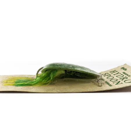 Hydro Lures Hydro Spoon, 1/2oz Green/white fishing lure #16753