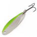 Vintage  Acme Kastmaster UV, 3/4oz Nickel/Green - UV glows fishing spoon #16775