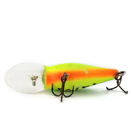 Vintage Bomber model 6A UV, 2/5oz Fire Tiger fishing lure #16783