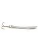 Vintage   Acme Flash-King Wobbler, 1/4oz Nickel/blue fishing spoon #16809