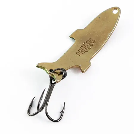 Vintage Acme Phoebe, 3/16oz Gold/Fire Tiger fishing spoon #16816