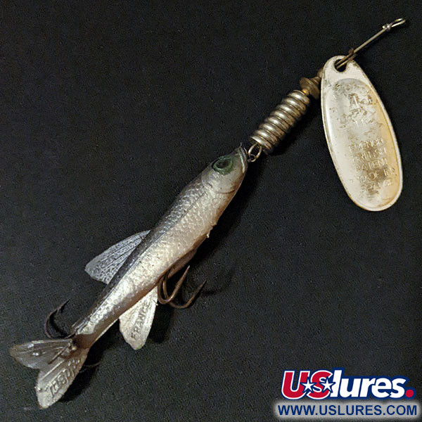 Vintage   Mepps Comet 4 Mino (1960s), 2/5oz Silver spinning lure #16826