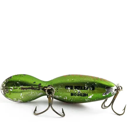 Vintage Heddon Tadpolly Clatter Tad, 1/3oz metallic green  fishing lure #16861