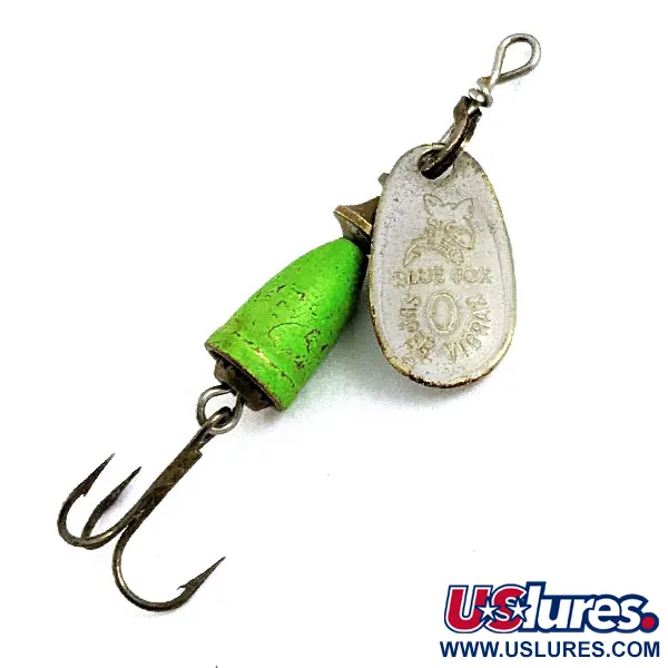 Vintage   Blue Fox Super Vibrax 0, 1/8oz Silver spinning lure #16869