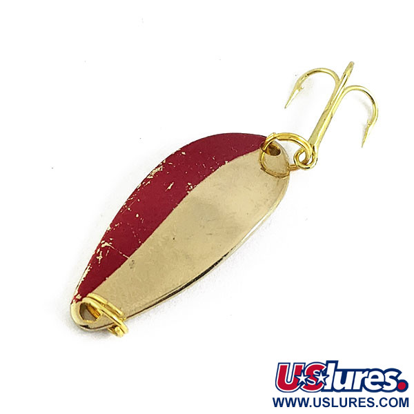 Vintage   Little Cleo Seneca, 3/16oz Gold/red fishing spoon #16872