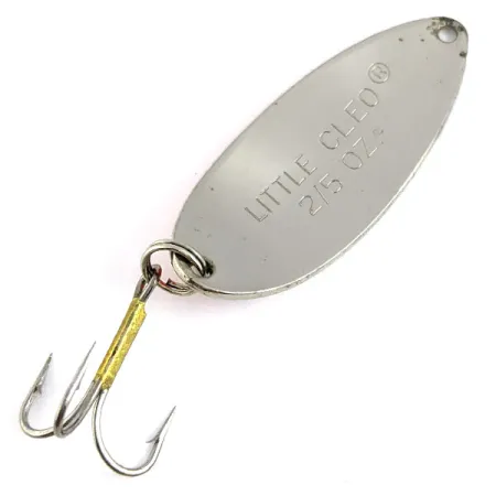 Vintage Acme Little Cleo, 2/5oz Nickel/Red fishing spoon #16879