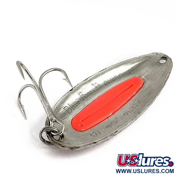 Vintage   Blue Fox Pixee UV, 3/4oz Nickel/pink fishing spoon #16887