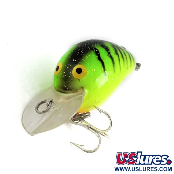 Vintage   Bomber Fat A B04F UV , 3/16oz Fire Tiger fishing lure #16894