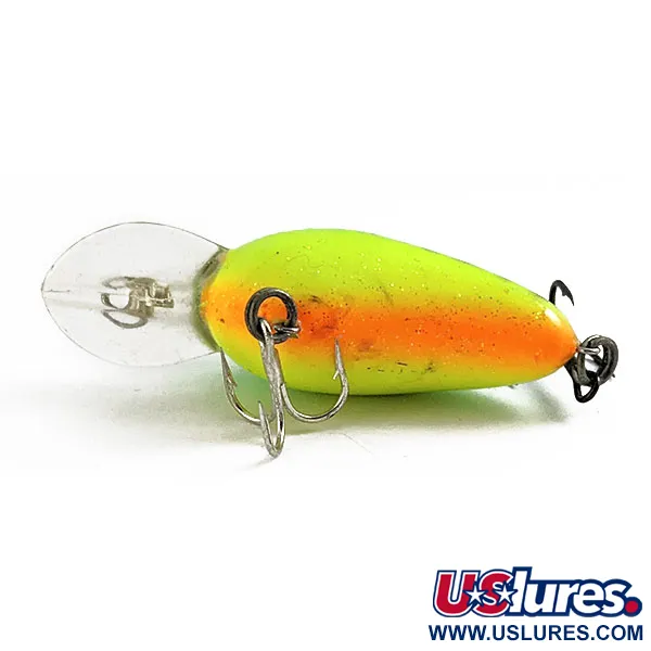 Vintage   Bomber Fat A B04F UV , 3/16oz Fire Tiger fishing lure #16894