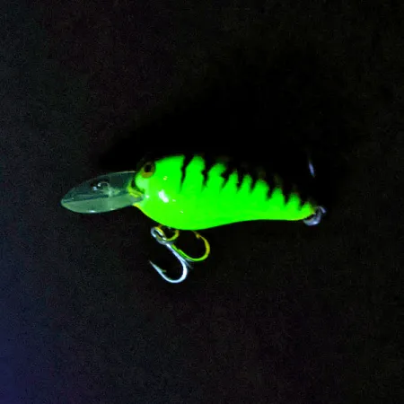 Vintage Bomber Fat A B04F UV , 3/16oz Fire Tiger fishing lure #16894