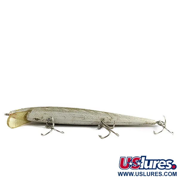 Vintage Rebel Floater F12, 1/3oz Silver fishing lure #16897