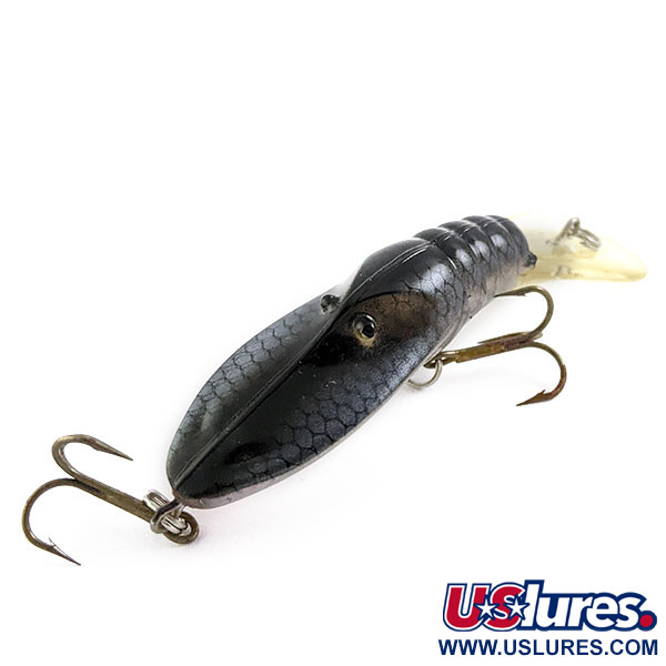 Vintage   Bill Norman Bass Magnet, 1/3oz Grey/black fishing lure #16909