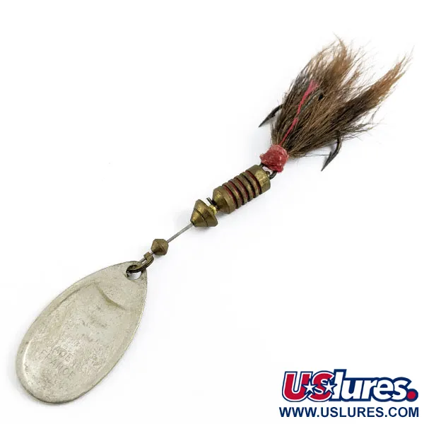 Vintage   Mepps Aglia 3 Dressed, 1/4oz Silver spinning lure #16915