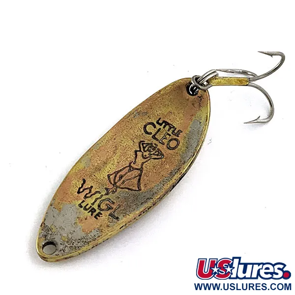 Vintage  Seneca Little Cleo (Hula Girl), 1/2oz Gold/copper fishing spoon #16931