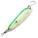 Vintage   Luhr Jensen Krocodile  #7 Glow, 2 1/2oz Green/White Glow - glows in the dark fishing spoon #16935