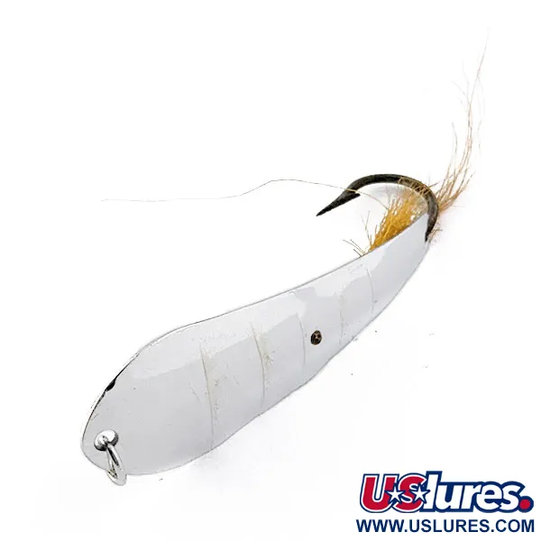 Vintage  Luhr Jensen Reflecto 3, 2/5oz Nickel fishing spoon #16937