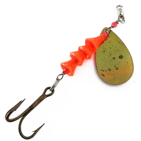 Vintage Luhr Jensen Tee Spoon 4, 1/3oz Gold spinning lure #16947