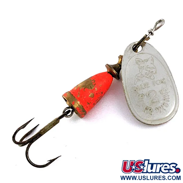 Vintage   Blue Fox Super Vibrax 2, 3/16oz Silver spinning lure #16963