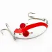 Vintage  Eppinger  Red Eye junior, 1/2oz White / Red fishing spoon #15671