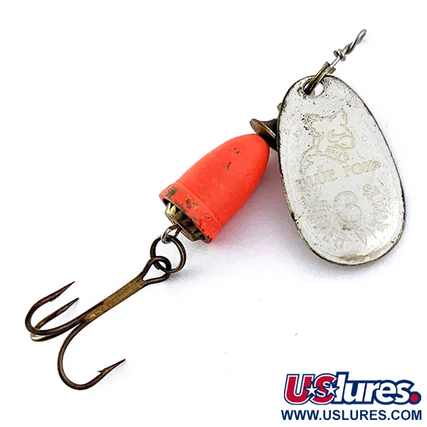 Vintage   Blue Fox Super Vibrax 3, 1/4oz Silver spinning lure #16980