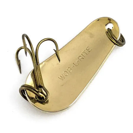 Vintage Acme Wob-L-Rite, 1/3oz Gold fishing spoon #16996