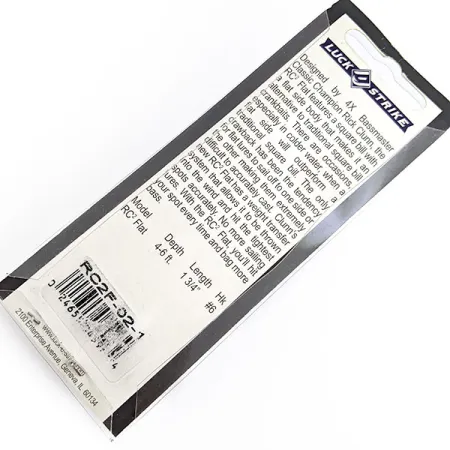 Luck E Strike Shallow Rick Clunn Series, 1/4oz fishing lure #17007