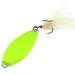 Vintage   Worth, 1oz Chartreuse fishing spoon #17018