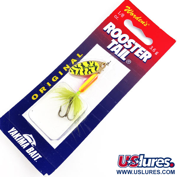  Yakima Bait Worden’s Original Rooster Tail, 1/8oz  spinning lure #17021