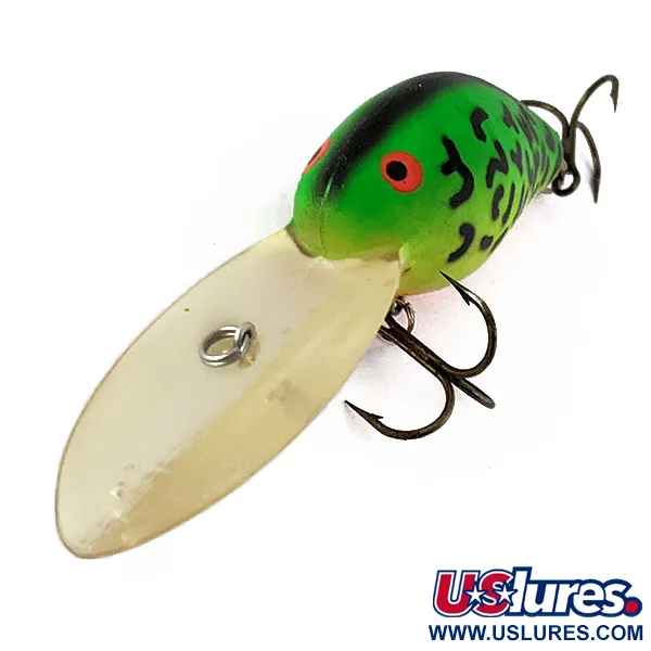 Vintage Bomber Model 9A Magnum Deep Runner, 3/4oz Fire Tiger fishing lure #17057