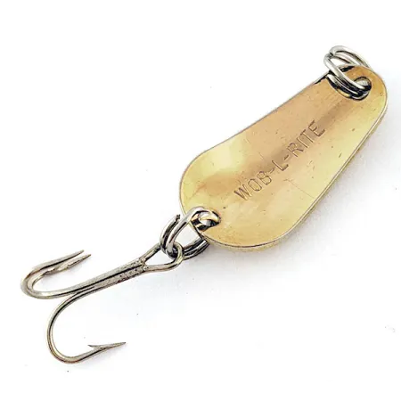 Vintage Acme Wob-L-Rite, 1/8oz Gold fishing spoon #17084