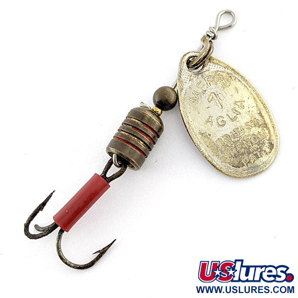 Vintage   Mepps Aglia 1, 1/8oz Silver spinning lure #17093