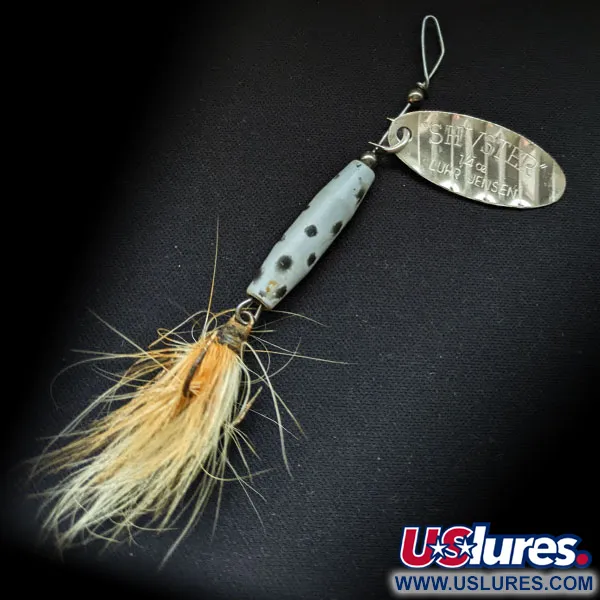 Vintage   Luhr Jensen Shyster, 1/4oz Nickel spinning lure #17103
