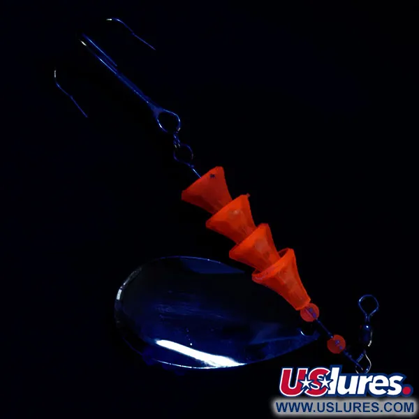 Vintage   ​Luhr Jensen Tee Spoon 4 TEE Spoon, 1/3oz Nickel spinning lure #17110