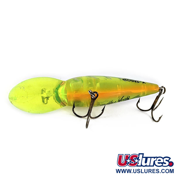 Vintage   Bomber model 7A Larry  Nixon UV, 1/2oz  fishing lure #17137