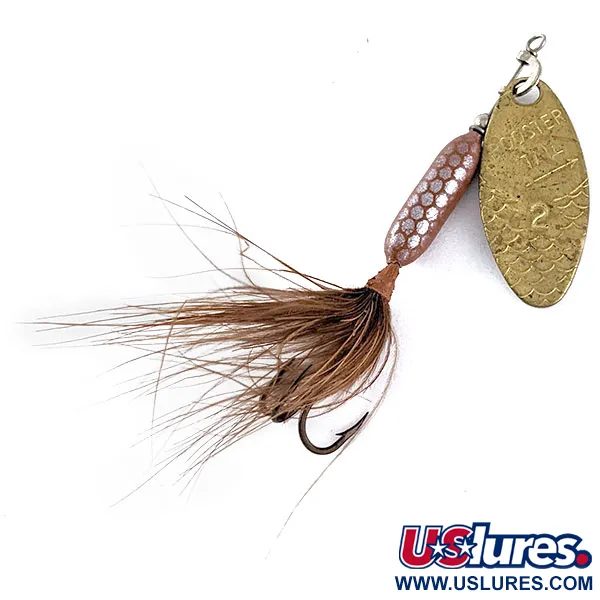 Vintage  Yakima Bait Worden’s Original Rooster Tail, 1/8oz Gold spinning lure #17147