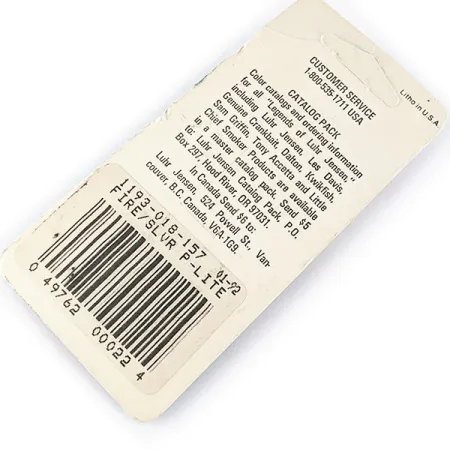 Luhr Jensen Hus-lure UV, 1/8oz Gold/red UV fishing spoon #17152