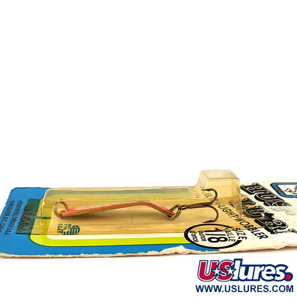 Luhr Jensen Hus-lure UV, 1/8oz Gold/red UV fishing spoon #17152