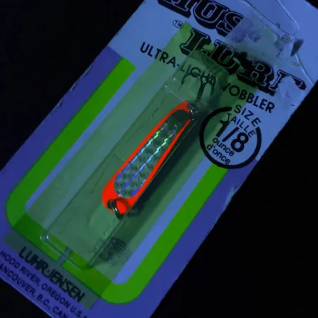 Luhr Jensen Hus-lure UV, 1/8oz Gold/red UV fishing spoon #17152