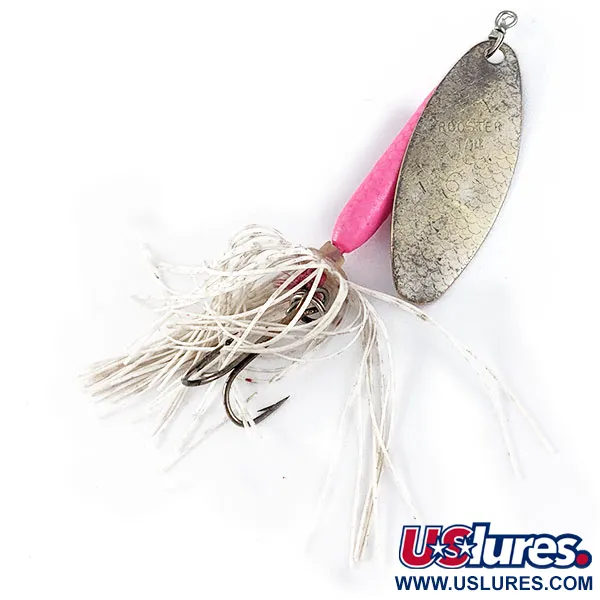 Vintage  Yakima Bait Worden’s Original Rooster Tail, 1/2oz Silver spinning lure #17163