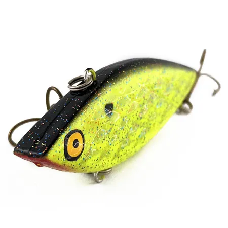 Vintage Strike King Diamond Shad UV, 1/2oz Chartreuse UV fishing lure #17171