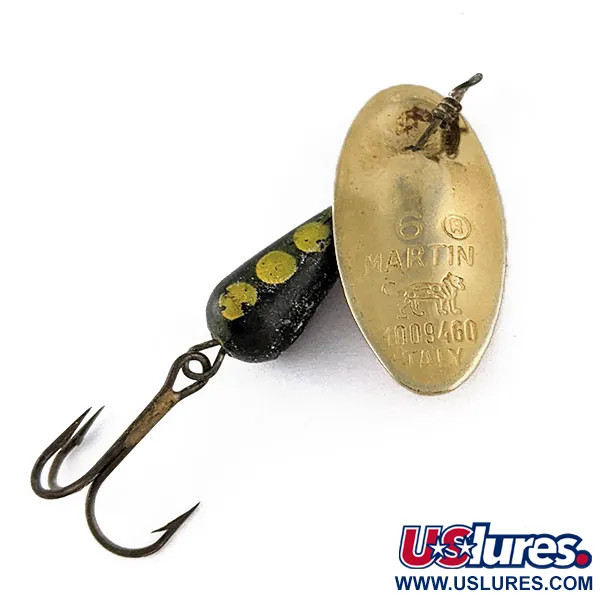 Vintage   Panther Martin 6, 3/16oz Gold spinning lure #17183