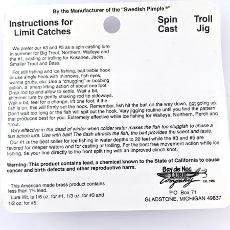 Bay de Noc Do-Jigger 3 UV, 1/3oz fishing spoon #17536