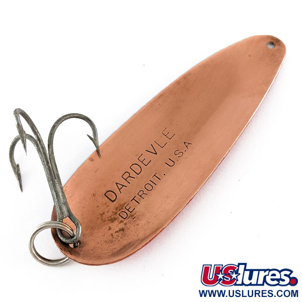 Vintage Eppinger Dardevle, 1oz Red Devil Copper fishing spoon #17196
