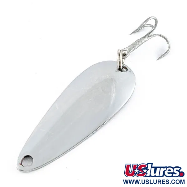 Vintage   Worth Chippewa Steel Spoon, 3/16oz Nickel fishing spoon #17725